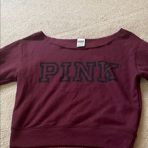 Victoria's Secret PINK Maroon Sweatshirt